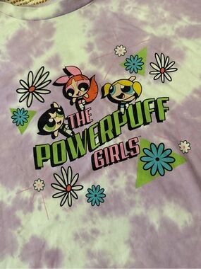 Powerpuff Tie-Dye Graphic Tee - Lavender